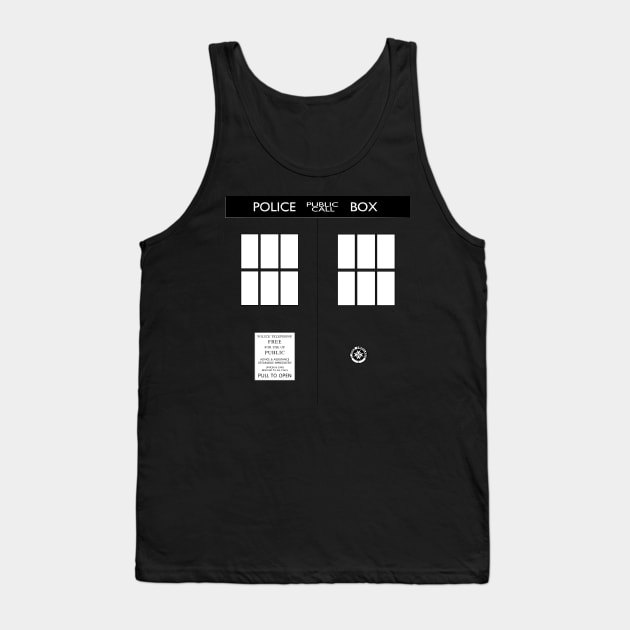 The TARDIS T-shirt Tank Top by frankisazombie